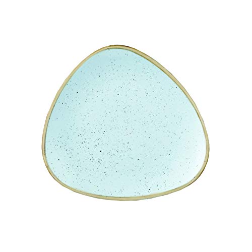 Churchill Stonecast -Triangle Plate Teller- Durchmesser: Ø19,2cm, Farbe wählbar (Duck Egg Blue) von Churchill