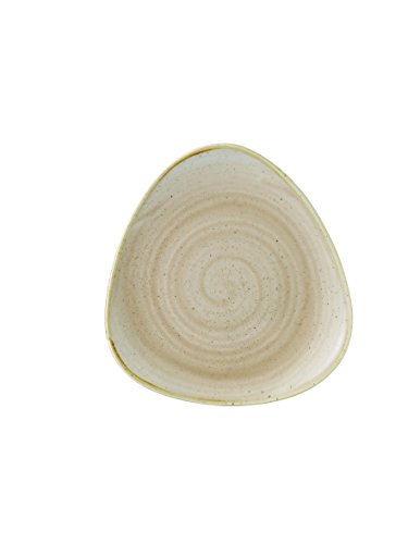 Churchill Stonecast -Triangle Plate Teller- Durchmesser: Ø19,2cm, Farbe wählbar (Nutmeg Cream) von Churchill
