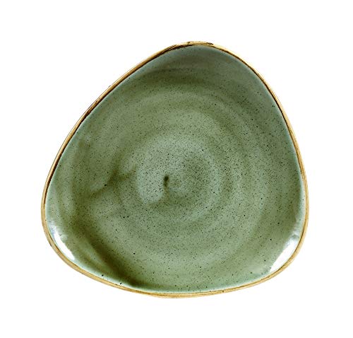 Churchill Stonecast -Triangle Plate Teller- Durchmesser: Ø22,9cm, Farbe wählbar (Samphire Green) von Churchill