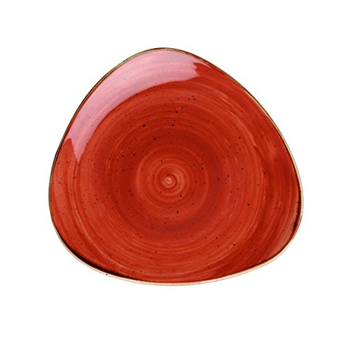 Churchill Stonecast -Triangle Plate Teller- Durchmesser: Ø22,9cm, Farbe wählbar (Spiced Orange) von Churchill