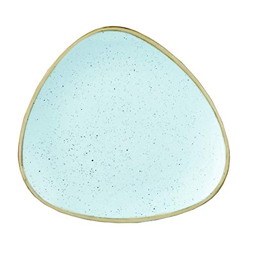 Churchill Stonecast -Triangle Plate Teller- Durchmesser: Ø26,5cm, Farbe wählbar (Duck Egg Blue) von Churchill