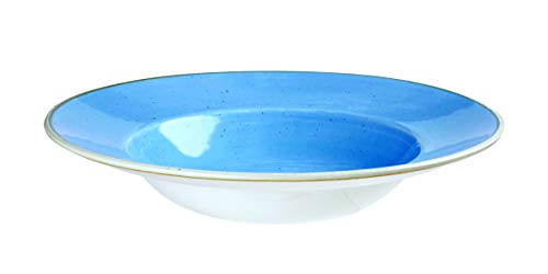 Churchill Stonecast -Wide Rim Bowl Pastateller- Ø28cm, Farbe wählbar (Cornflower Blue) von Churchill