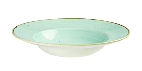 Churchill Stonecast -Wide Rim Bowl Pastateller- Ø28cm, Farbe wählbar (Duck Egg Blue) von Churchill
