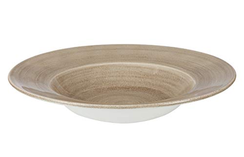 Churchill Stonecast -Wide Rim Bowl Pastateller- Ø28cm, Farbe wählbar (Antique Taupe) von Churchill