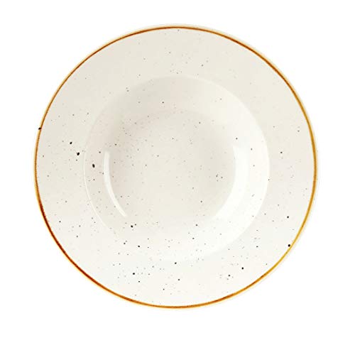 Churchill Stonecast -Wide Rim Bowl Pastateller- Ø28cm, Farbe wählbar (Barley White) von Churchill