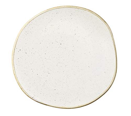 Churchill Stonecast - handgefertig Organic Round Plate - 18,6cm, Farbe wählbar (Barley White) von Churchill