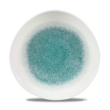 Churchill Stonecast - handgefertig Organic Round Plate - 18,6cm, Farbe wählbar (Raku Jade Green) von Churchill