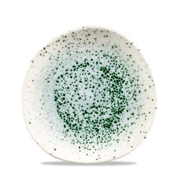 Churchill Stonecast - handgefertig Organic Round Plate - 21,0cm, Farbe wählbar (Mineral Green) von Churchill