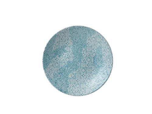 Churchill Stonecast handgefertige Deep Coupe Plate Ø 25,5cm, Farbe wählbar (Aquamarine) von Churchill