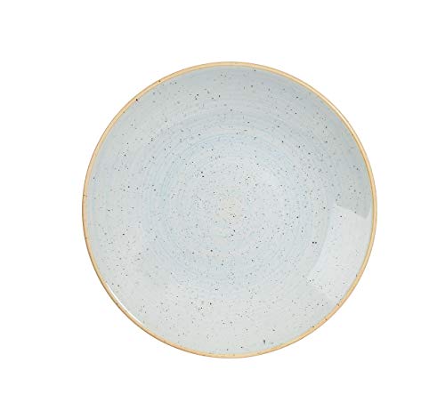 Churchill Stonecast handgefertige Deep Coupe Plate Ø 25,5cm, Farbe wählbar (Duck Egg Blue) von Churchill