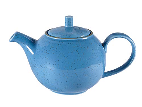 Churchill Stonecast -handgefertigte Beverage Pot- Inhalt: 42,6cl, Farbe wählbar (Raku Jade Green) (Cornflower Blue) von Churchill