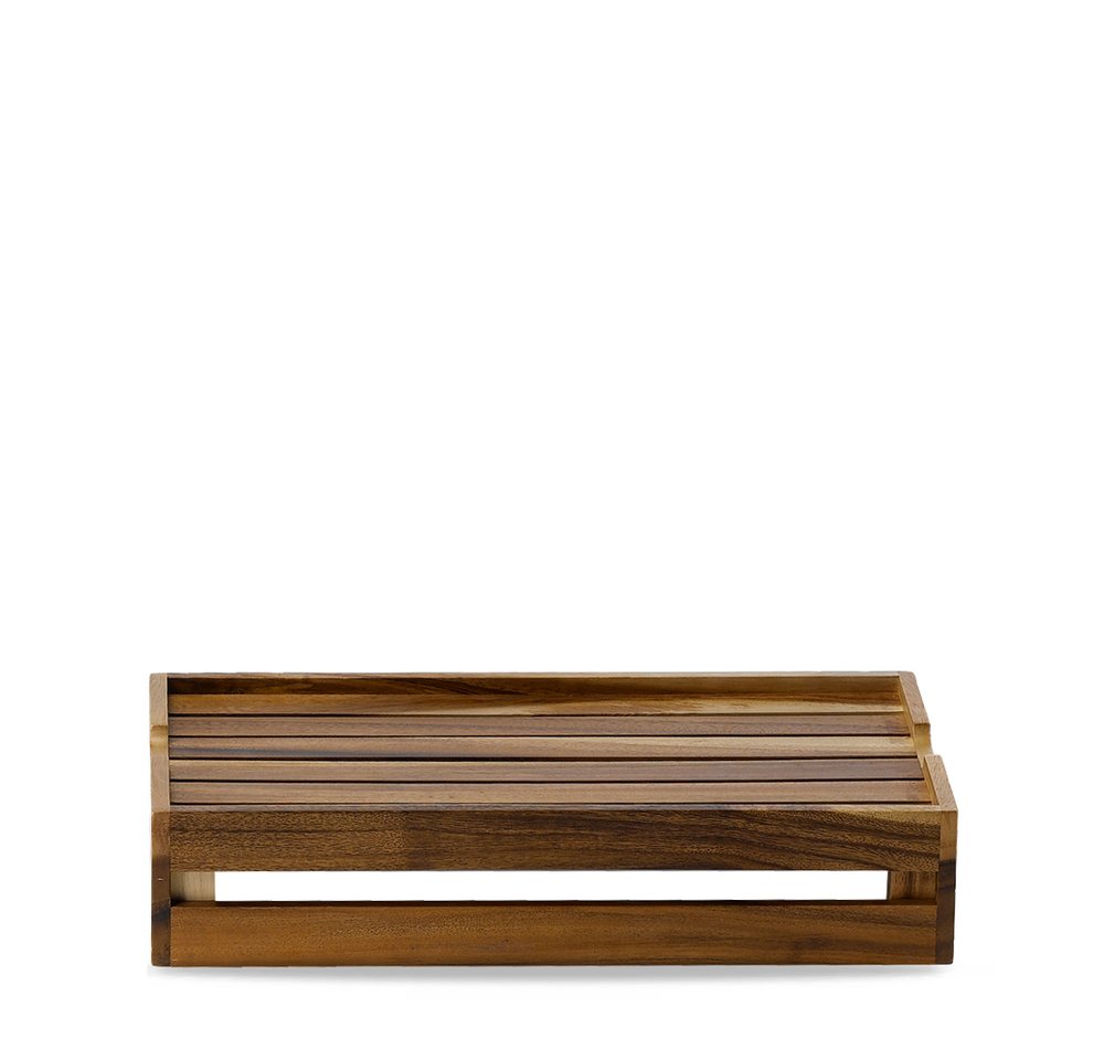Churchill Tablett Buffetscape Wood Large Riser Akazienholz 44,5X18,4X9,4Cm, 2, Holz von Churchill