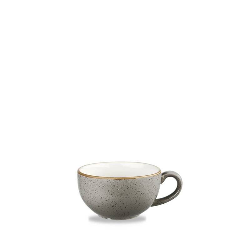 Churchill Tasse Super Vitrified Stonecast Peppercorn Cappuccino Tasse, Porzellan von Churchill