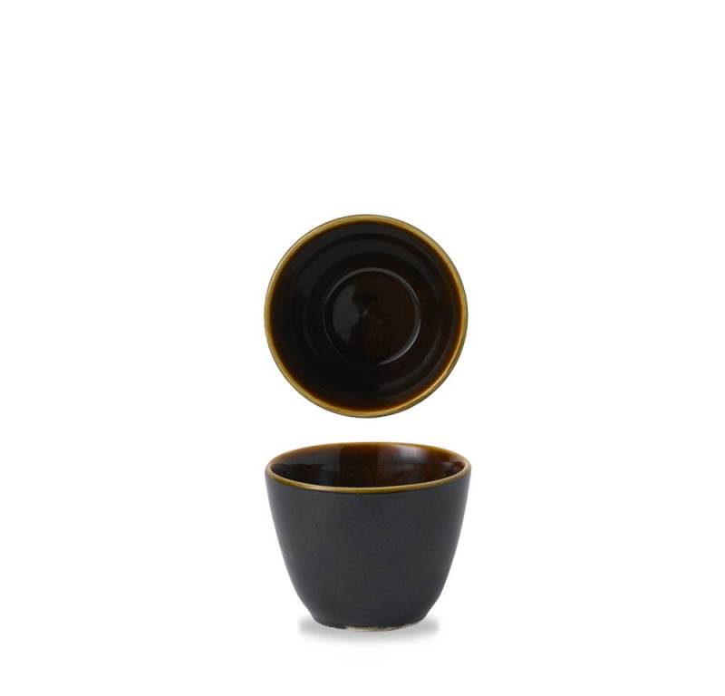 Churchill Tasse Super Vitrified Tokyo Black Schale 29Cl /10Cm, 12 Stück, Porzellan von Churchill