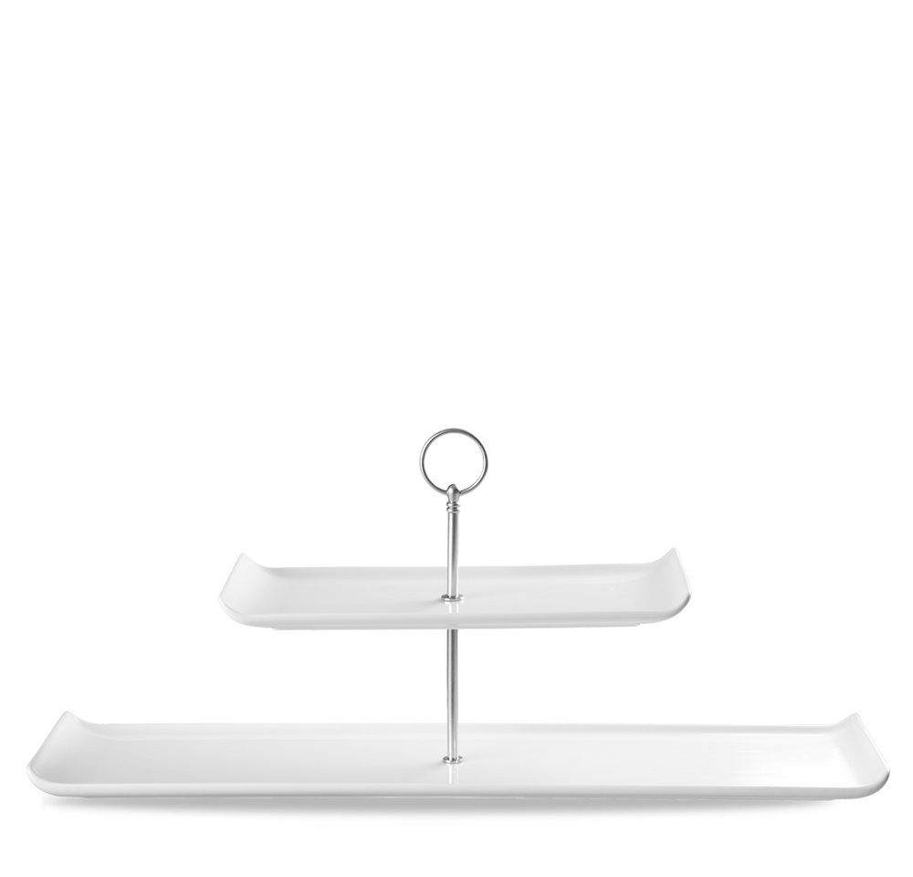 Churchill Teller Alchemy Balance Rechteck.Etagere 2Tlg. 56X15,3/30X14,5Cm, 2 von Churchill