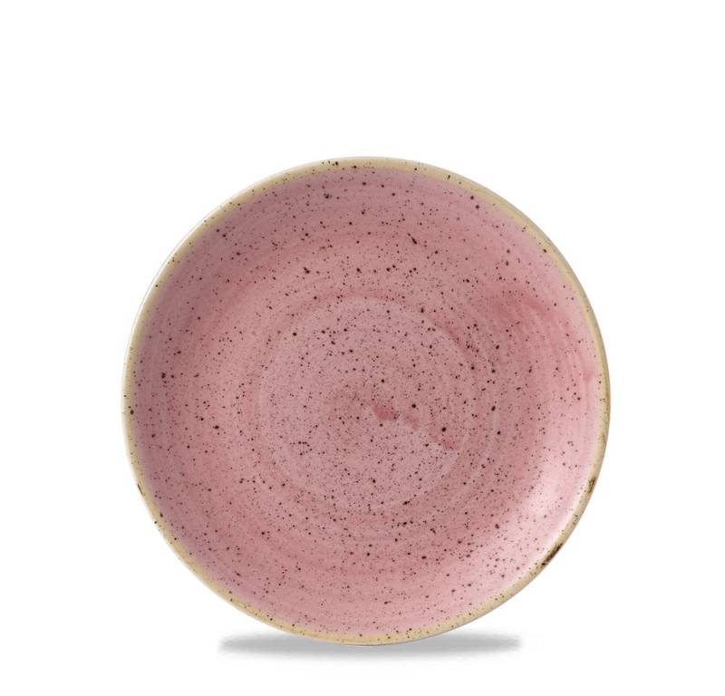Churchill Teller Super Vit Stonecast Pink Flache Coup Teller, 16,5 cm, 12 von Churchill
