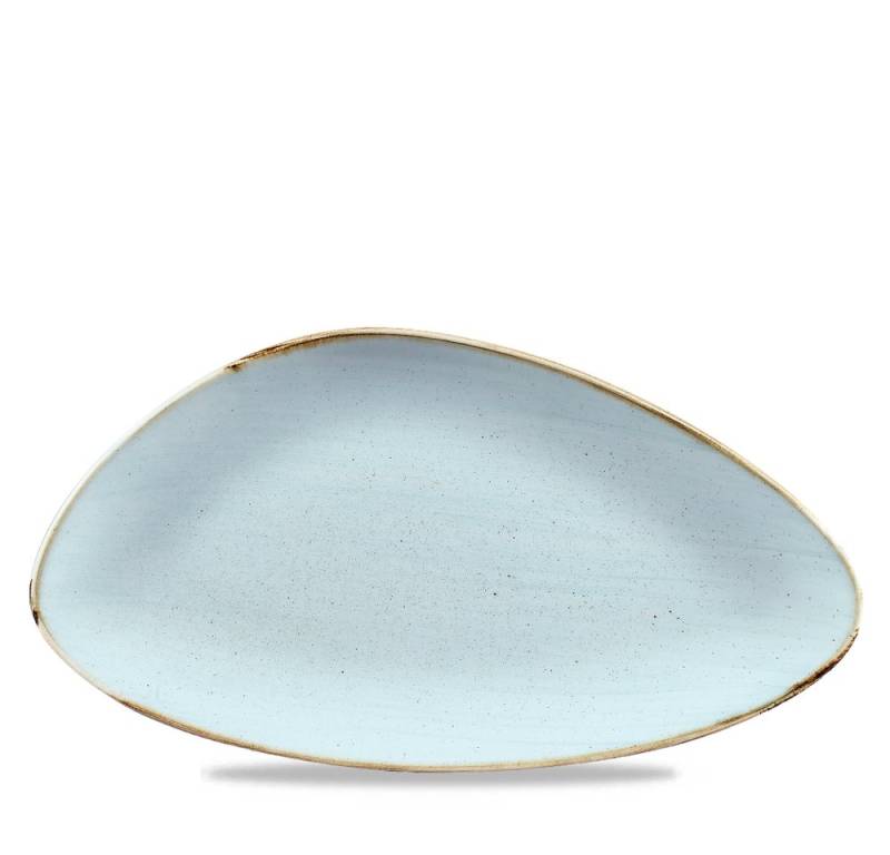 Churchill Teller Super Vitrified Stonecast Duck Egg Chefs Platte Dreieck von Churchill