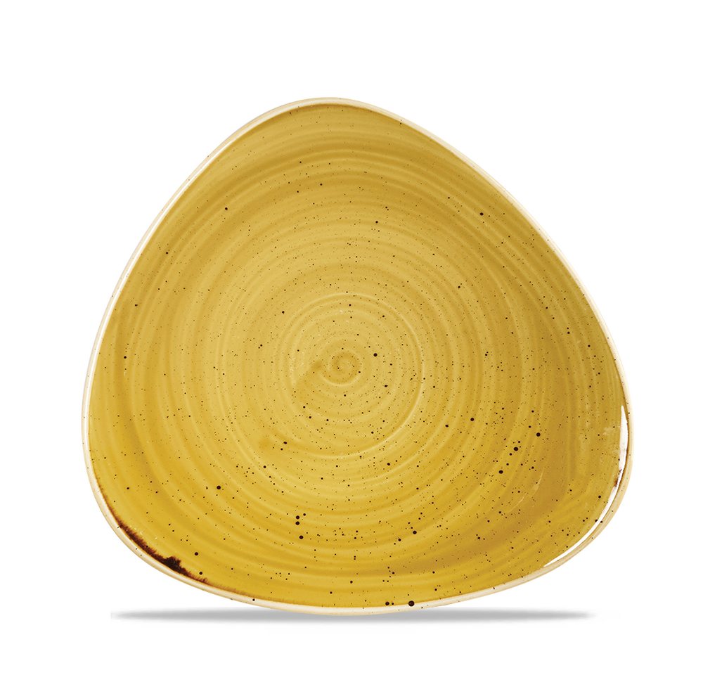 Churchill Teller Super Vitrified Stonecast Mustard Teller Dreieckig 19,2cm von Churchill