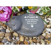 Cat Memorial - Personalized Weatherproof Sleeping von ChurchyardAngels