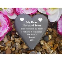 Memorial Heart - Weatherproof Personalised Design von ChurchyardAngels