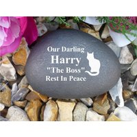 Personalised Pebble | Stone Effect - Pet Memorial Weatherproof Various Designs | Sppet von ChurchyardAngels
