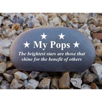 Personalised Pebble | Stone Effect - Weatherproof Medium Stars von ChurchyardAngels