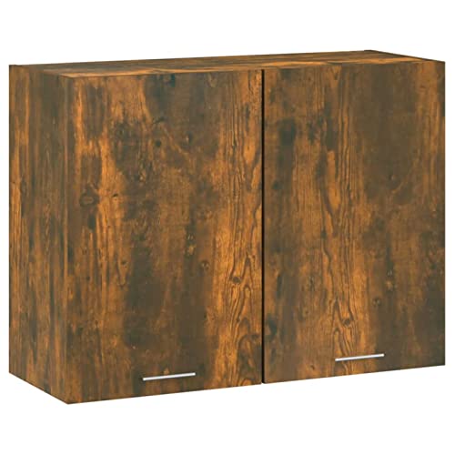 Chusui Hängeschrank, Kitchen Wall Cabinet, Küchenschrank, Küchenhängeschränke, Wandschrank Küche, Räuchereiche 80x31x60 cm Holzwerkstoff von Chusui