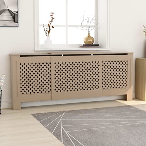 Chusui MDF Heizkörperverkleidung, Heizkörperabdeckung, Heizung Verkleidung, Radiator Cover, Verkleidung Heizkörper, Heizungsabdeckung, 205 cm von Chusui