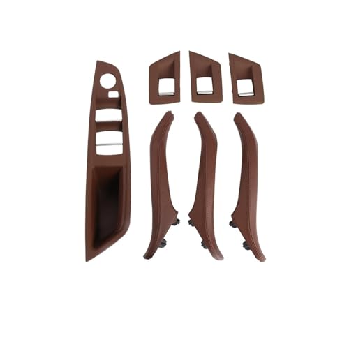 Chwqfuhf Autoinnentürgriffe Innentürgriff Für 5 Series F10 F11 Rechtsgriff Fahrerinnentür-Ledergriff Ohne Spiegelklappknopf Auto Türgriff Innentürgriffe(LHD RED) von Chwqfuhf