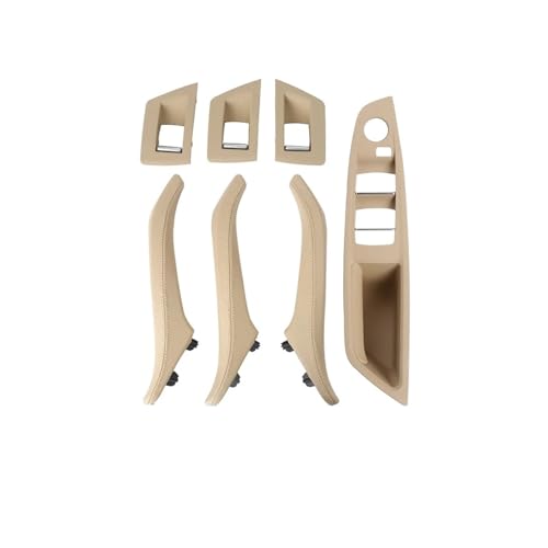 Chwqfuhf Autoinnentürgriffe Innentürgriff Für 5 Series F10 F11 Rechtsgriff Fahrerinnentür-Ledergriff Ohne Spiegelklappknopf Auto Türgriff Innentürgriffe(RHD Beige) von Chwqfuhf
