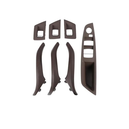 Chwqfuhf Autoinnentürgriffe Innentürgriff Für 5 Series F10 F11 Rechtsgriff Fahrerinnentür-Ledergriff Ohne Spiegelklappknopf Auto Türgriff Innentürgriffe(RHD Moka) von Chwqfuhf