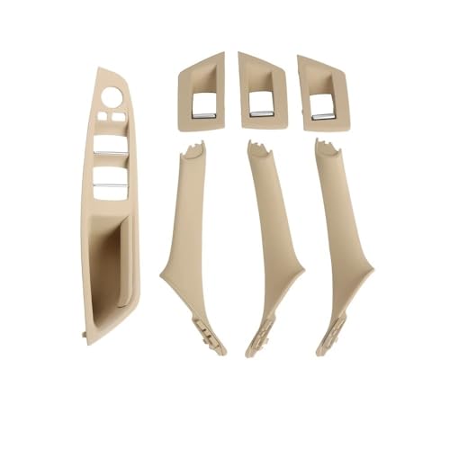 Chwqfuhf Autoinnentürgriffe Innentürgriff Für 5 Series F10 F18 523 525 528 LHD RHD Auto Innentürgriff Pull Cover Trim 1 Set 7PCS Auto Türgriff Innentürgriffe(LHD Beige) von Chwqfuhf