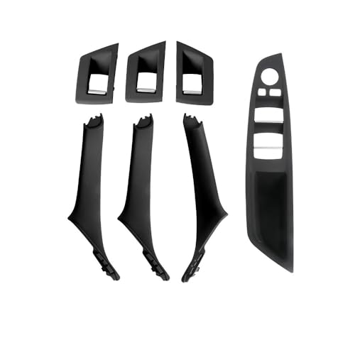 Chwqfuhf Autoinnentürgriffe Innentürgriff Für 5 Series F10 F18 523 525 528 LHD RHD Auto Innentürgriff Pull Cover Trim 1 Set 7PCS Auto Türgriff Innentürgriffe(RHD Black) von Chwqfuhf