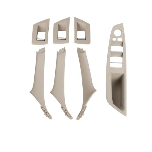 Chwqfuhf Autoinnentürgriffe Innentürgriff Für 5 Series F10 F18 523 525 528 LHD RHD Auto Innentürgriff Pull Cover Trim 1 Set 7PCS Auto Türgriff Innentürgriffe(RHD Oyster) von Chwqfuhf