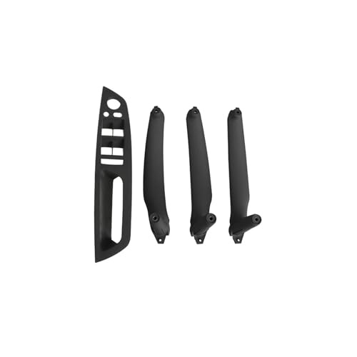 Chwqfuhf Autoinnentürgriffe Innentürgriff Für BMW E70 E71 E72 Für X5 Für X6 LHD RHD 4Pcs Auto Innen Tür Griff Innere Panel Pull Trim Abdeckung Griff Auto Türgriff Innentürgriffe(Model A LHD Black) von Chwqfuhf