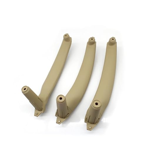 Chwqfuhf Autoinnentürgriffe Innentürgriff Für BMW Für X5 Für X6 E70 E71 E72 2007-2013 3-teiliges Set LHD RHD Auto-Innentür-Innengriffabdeckung Auto Türgriff Innentürgriffe(LHD Beige 3PCS) von Chwqfuhf