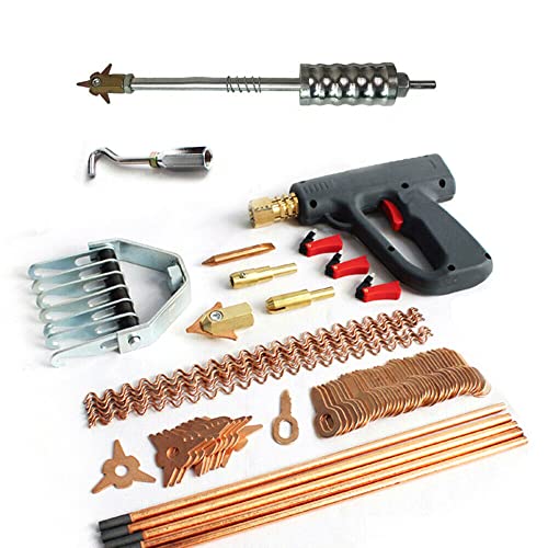 86Pcs Auto Dent Puller Kit Ausbeulwerkzeug Karosserie für die Autoreparatur, Spotter-Zubehör, Spotter Schweißgerät Karosserie Reparatur Ausbeul Set, Werkzeugsatz zum Entfernen von Dellen von Chynalys