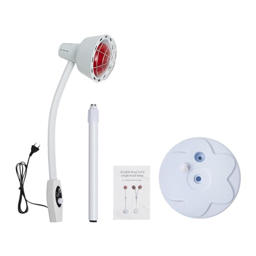 Chynalys Infrarotlampe, 275W Rotlichtlampe Wärmelampe, Bodenstehend Infrarot-Wärmelampe mit Ständer Einstellbaren Temperatur Infrarotstrahler Infrarotlichttherapie für Wohltuender Muskelverspannung Chynalys Infrarotlampe, 275W Rotlichtlampe Wärmelampe, Bodenstehend Infrarot-Wärmelampe mit Ständer Einstellbaren Temperatur Infrarotstrahler Infrarotlichttherapie für Wohltuender Muskelverspannung von Chynalys