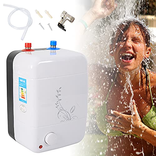 1500W Elektrische Durchlauferhitzer 6L 65°C Elektronischer Warmwasserbereiter Untertischspeicher Boiler Druckfest Wasserboiler, Warmwasserspeicher Küche Warmwasserspeicher Boiler für Küche (8L) von Chynalys