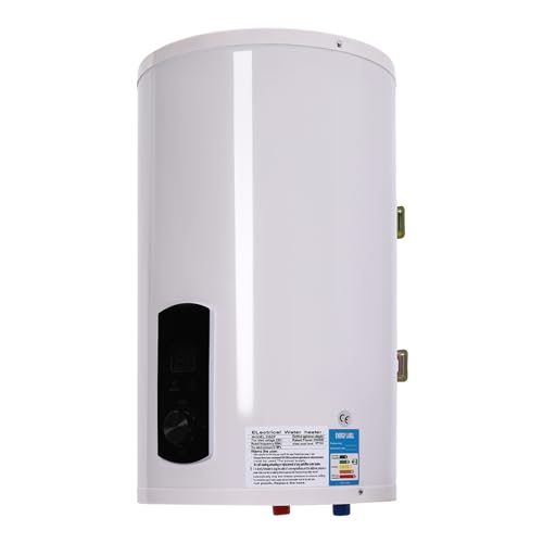 Wandspeicher Elektrischer Tank-Wassererhitzer, Warmwasserbereiter, Untertischboiler Elektro Warmwasserspeicher Boiler Elektrospeicher Wassererhitzer mit Temperaturanzeige (50L) von Chynalys