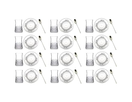CiCi HOME MISAFIR Türkische Teegläser 12-Personen-Set 36-teilig von CiCi HOME