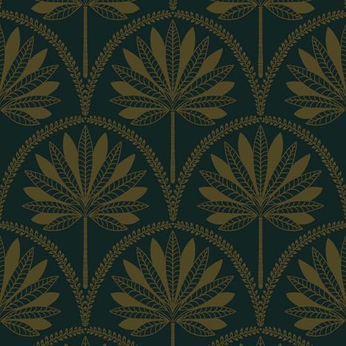 CiCiwind Selbstklebend Tapete Blumen 44CM×10M Vintage Grün Gold Tapeten Vinyl Möbelfolie Selbstklebend Wasserdicht Blätter Klebefolie Verdicken Wand Möbel Klebetapete Selbstklebend CiCiwind Selbstklebend Tapete Blumen 44CM×10M Vintage Grün Gold Tapeten Vinyl Möbelfolie Selbstklebend Wasserdicht Blätter Klebefolie Verdicken Wand Möbel Klebetapete Selbstklebend von CiCiwind