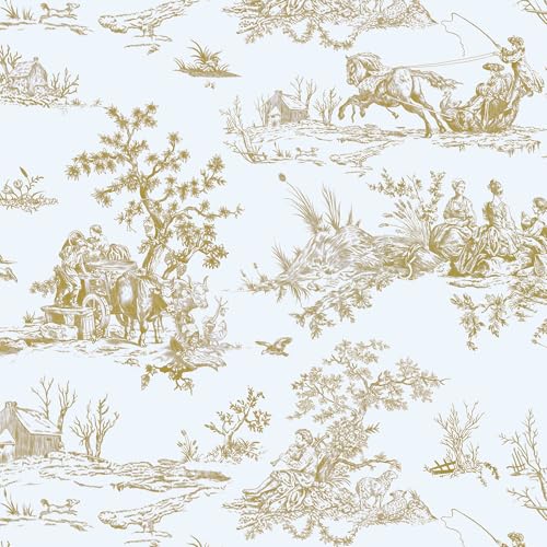 CiCiwind Selbstklebende Tapete 44×300cm Vintage Blumen Tapeten Weiß Gold Möbelfolie Selbstklebend Wasserdicht Klebefolie Verdicken Vinyl Folie für Wand Schränke Möbel Dekor CiCiwind Selbstklebende Tapete 44×300cm Vintage Blumen Tapeten Weiß Gold Möbelfolie Selbstklebend Wasserdicht Klebefolie Verdicken Vinyl Folie für Wand Schränke Möbel Dekor von CiCiwind
