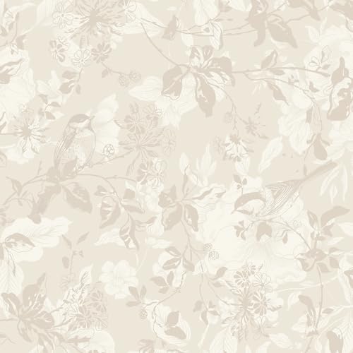 CiCiwind Selbstklebende Tapete Beige Blumen Tapeten 44×300cm Wasserdicht Möbelfolie Selbstklebend Vinyl Klebefolie Abnehmbar Klebetapete Selbstklebend Wand Schränke Möbel CiCiwind Selbstklebende Tapete Beige Blumen Tapeten 44×300cm Wasserdicht Möbelfolie Selbstklebend Vinyl Klebefolie Abnehmbar Klebetapete Selbstklebend Wand Schränke Möbel von CiCiwind