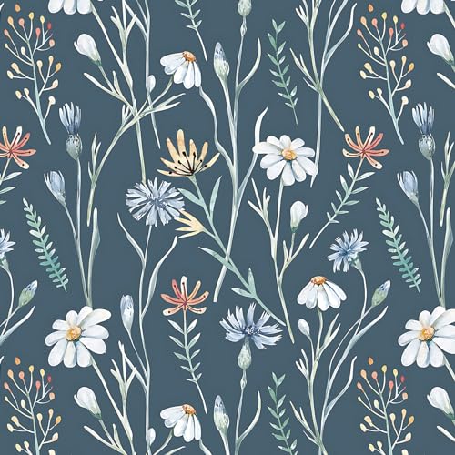 CiCiwind Selbstklebende Tapete Blau 41×300cm Blumen Tapete Verdicken Möbelfolie Selbstklebend Wasserdicht Vinyl Klebefolie Botanisch Wandverkleidung Selbstklebend für Wand Schrank Möbel Dekor CiCiwind Selbstklebende Tapete Blau 41×300cm Blumen Tapete Verdicken Möbelfolie Selbstklebend Wasserdicht Vinyl Klebefolie Botanisch Wandverkleidung Selbstklebend für Wand Schrank Möbel Dekor von CiCiwind