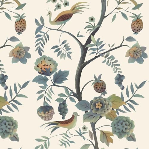 CiCiwind Selbstklebende Tapete Blumen 41CM×5M Beige Tapete Blumen und Vögel Tapeten Wasserdicht Wand Möbel Abnehmbar Vinyl Klebefolie Botanisch Wandverkleidung Selbstklebend Küche Schränke Dekor CiCiwind Selbstklebende Tapete Blumen 41CM×5M Beige Tapete Blumen und Vögel Tapeten Wasserdicht Wand Möbel Abnehmbar Vinyl Klebefolie Botanisch Wandverkleidung Selbstklebend Küche Schränke Dekor von CiCiwind