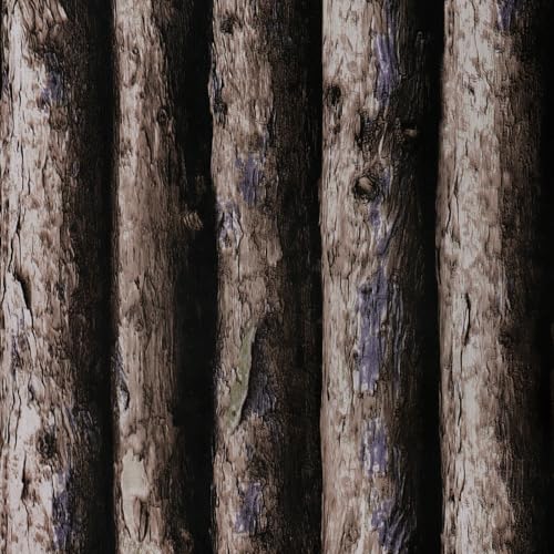 CiCiwind Selbstklebende Tapete Holzoptik Tapete 44×300cm Vinyl Möbelfolie Selbstklebend 3D Braun Holz Wandverkleidung Selbstklebend Wasserdicht Klebefolie für Wand Tisch Kabinett Möbel Dekor von CiCiwind