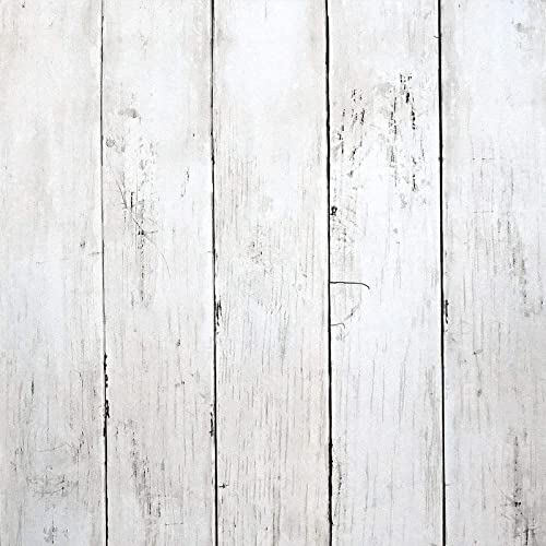 CiCiwind Weiß Holzoptik Tapete 90CM×5M Selbstklebend Tapete Möbelfolie Selbstklebend Weiß Holz Streifen Tapete Holzoptik Wandverkleidung Selbstklebend Wasserfest Wand Schrank Tisch Vinyl Klebefolie von CiCiwind