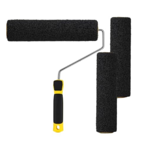 3 Stück 30,5 cm Trockenbau-Verbundwalze mit 1 Stück Farbrahmen, strukturierte Farbrolle, Texturrolle für Trockenbau, Schlamm, geeignet zum Abdecken von Wand- und Deckenoberflächen 3 Stück 30,5 cm Trockenbau-Verbundwalze mit 1 Stück Farbrahmen, strukturierte Farbrolle, Texturrolle für Trockenbau, Schlamm, geeignet zum Abdecken von Wand- und Deckenoberflächen von CiCixixi