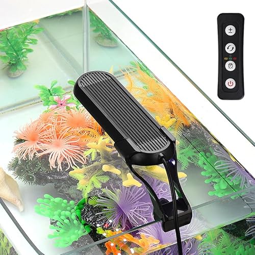 CiCixixi Aquarium Licht mit Timer, Full Spectrum LED Aquarium Licht mit 14 Beleuchtungsmodi Verstellbares Aquarium Gepflanzt Clip Lampe für Kleine Aquarien Tischaquarium Pflanzentanks (5 V, 6 W) von CiCixixi